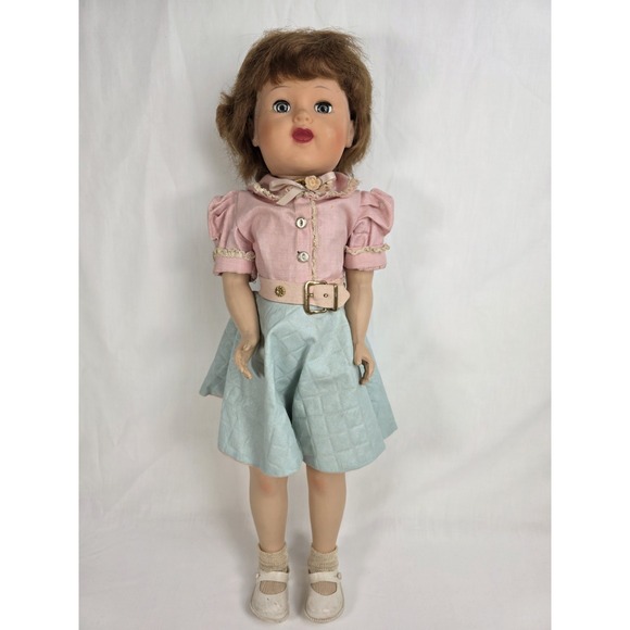 VINTAGE 1950s Uneeda Toddles Walking Doll Model #210 21